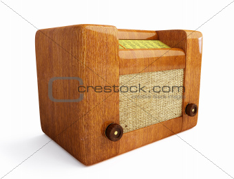 old wood radio 