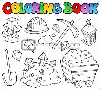 Coloring book mining collection 1