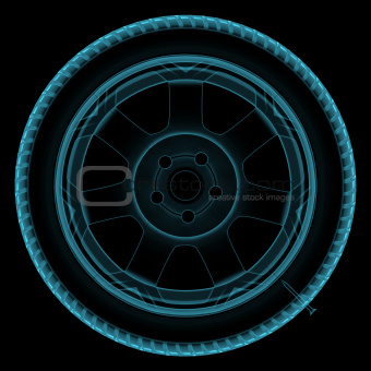 Wheel x-ray