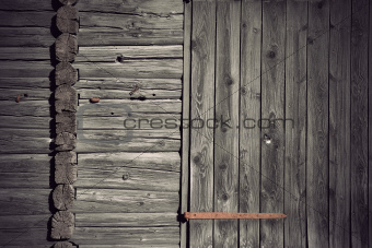 Ancient wooden wall