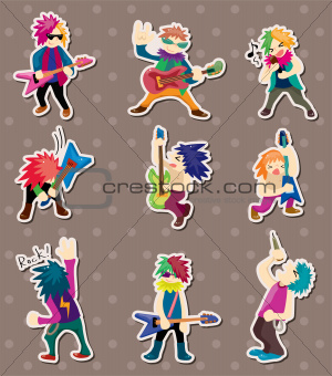 rock band stickers