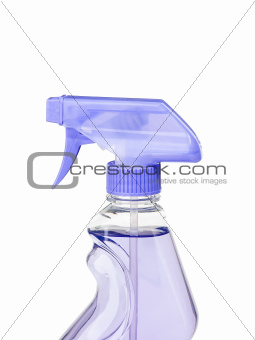 Purple head sray gun isolated on white background
