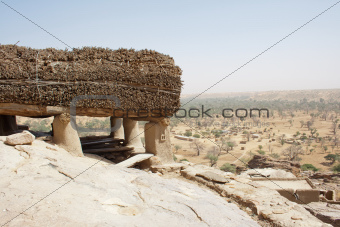 A Toguna in a Dogon village, Mali (Africa).