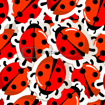 Red ladybug pattern