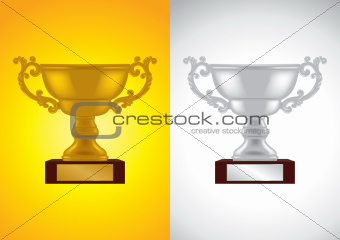 Gold and Silver Award - Vector Illustrations