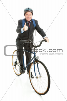 Biking to Work - Thumbs Up