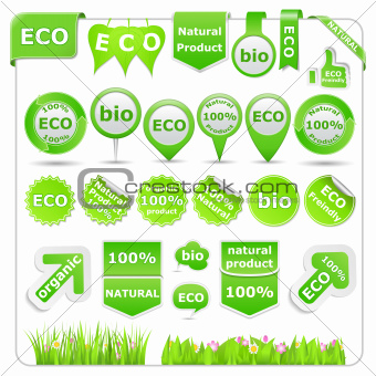 Green Eco Design Elements
