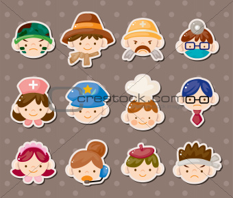 people job face stickers