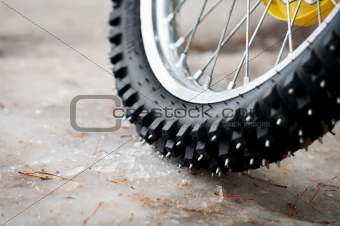 Tyre of motocross bike