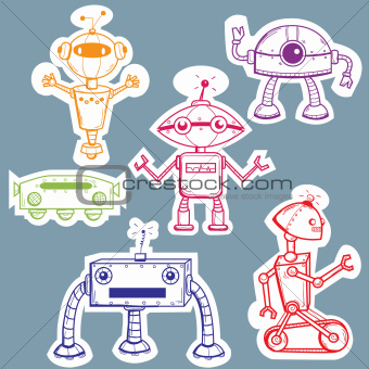 Robot stickers