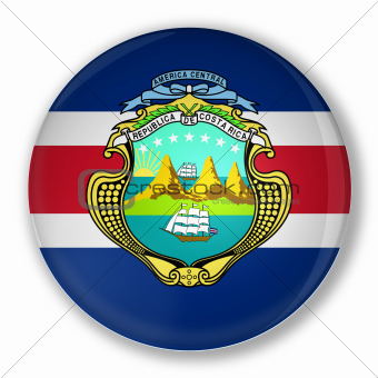 Badge with flag of Costa Rica