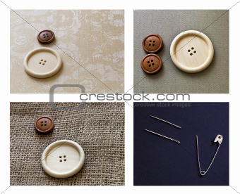 Buttons and needles