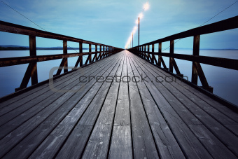 wooden pier