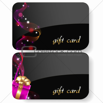 Black Gift Card Set