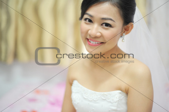 Asian bride portrait