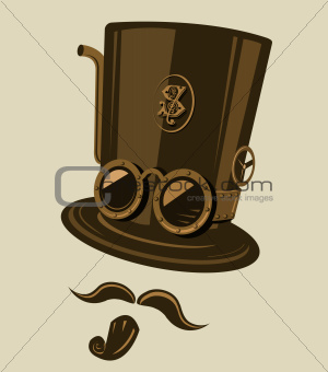Steampunk top hat