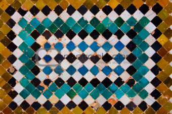 Ceramic tiles of alhambra