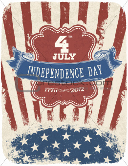 Independence Day Celebration Poster. Vector illustration, EPS 10