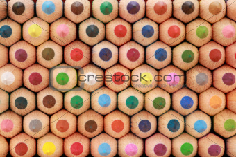 Crayons in a stack