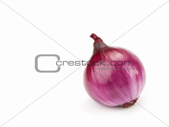 red onion isolated over white background