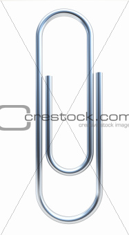 Steel paper clip.