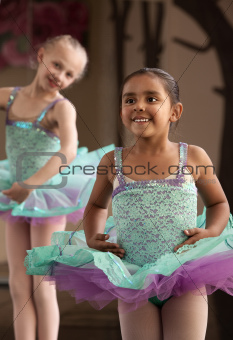 Cute Ballerinas Laughing