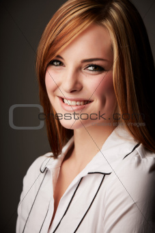 Young adult caucasian businesswoman