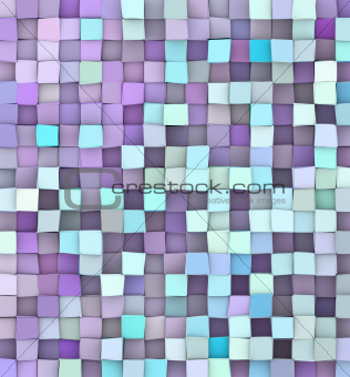 abstract 3d render backdrop in different shades of purple blue 