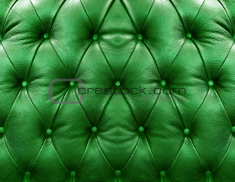 Green upholstery leather 