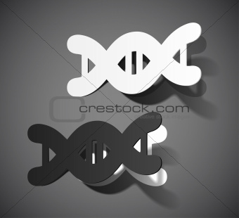 molecule in the form of a sticker