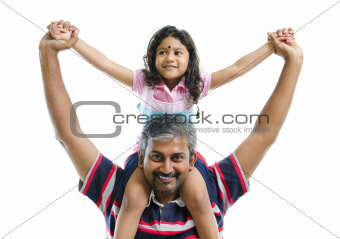 Indian father and daughter