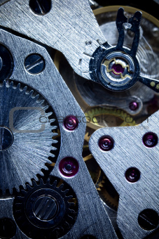 Macro Mechanical Gear  / Clockwork Background 