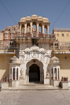 Hawa Mahal, the Palace of Winds, Jaipur, Rajasthan, India. 