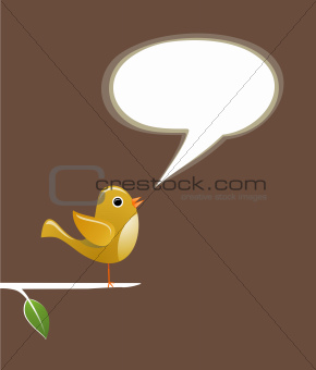 Social media bird speech love
