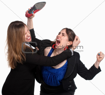 Female Workers Fighting