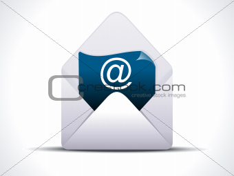abstract detailed mail icon