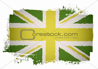 Green british flag