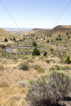 Winding Highway in Central Oregon