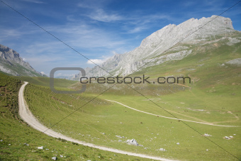 track in Cantabrian valley