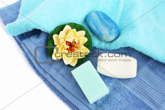 Towels and soaps