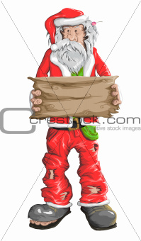 Homeless Santa Claus