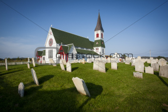 Saint Paul's Anglican Church and Cemetery in Trinity, Newfoundla