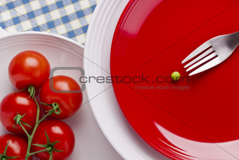 Tomatoes and a Pea