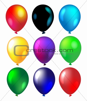 Balloons in vector