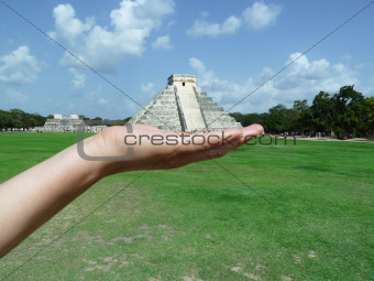 The Ancient Mayan Pyramid at Chichen Itza