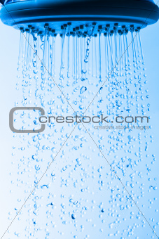 Shower Head with Droplet Water