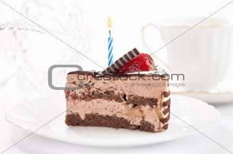 cake with a candle