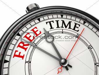 free time concept clock