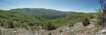 beautiful mountain scenery in Crimea canyon
