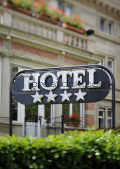 Hotel sign